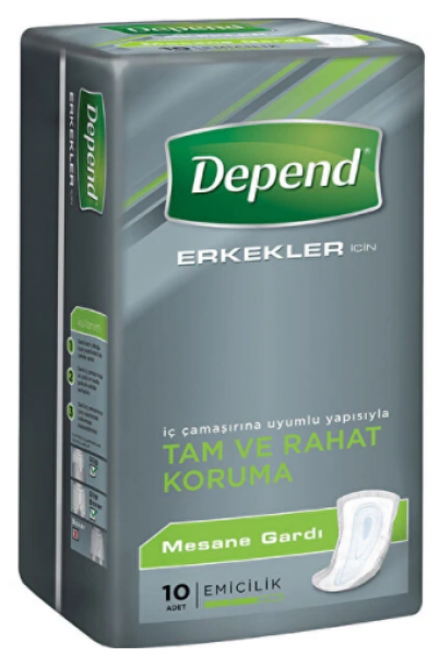 Depend Erkek Mesane Pedi 10 Adet