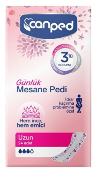 Canped Günlük Uzun Mesane Pedi 24 Adet