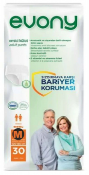 Evony Medium Emici Külot 30 Adet
