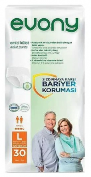 Evony Large Emici Külot 30 Adet