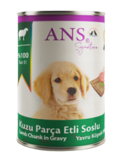 Ans Kuzu Parça Etli Soslu Yavru 400 gr Köpek Maması