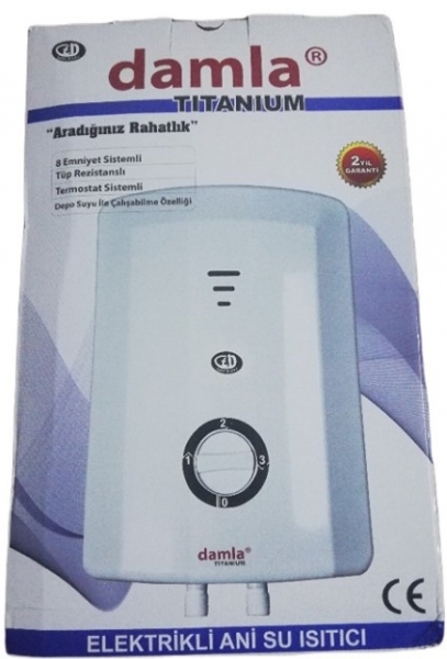 Damla Titanium Elektrikli Şofben