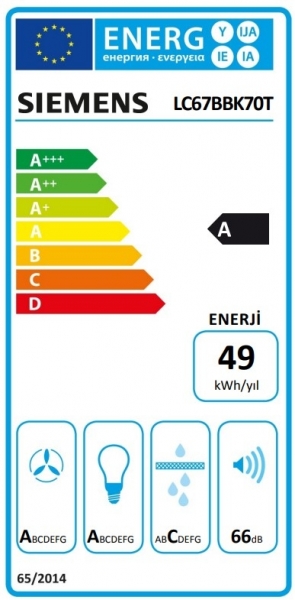 Siemens LC67BBK70T Davlumbaz