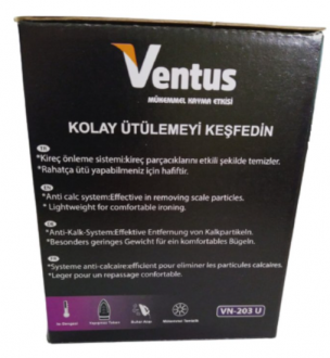 Ventus VN 203 U Buharlı Ütü