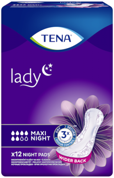 Tena Lady Maxi Night Mesane Pedi 12 Adet