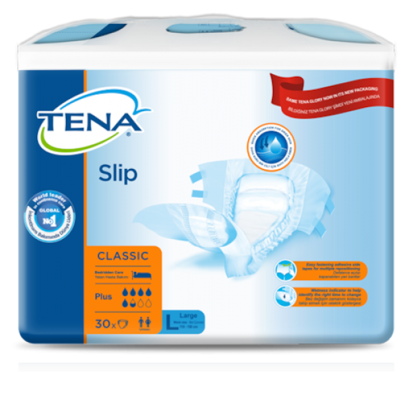 Tena Slip Classic PE Large Belbantlı Yetişkin Bezi 30 Adet