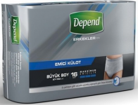 Depend Erkek Gece Large Emici Külot 16 Adet resim
