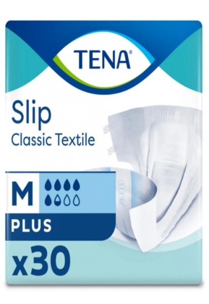 Tena Slip Classic Textile Medium Belbantlı Yetişkin Bezi 30 Adet