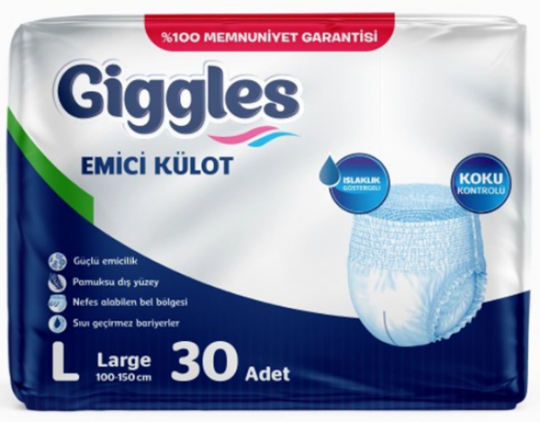 Giggles Large Emici Külot 30 Adet