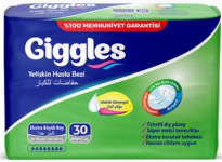 Giggles XLarge Belbantlı Yetişkin Bezi 30 Adet resim