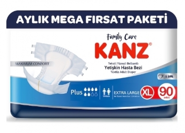 Kanz XLarge Belbantlı Yetişkin Bezi 90 Adet