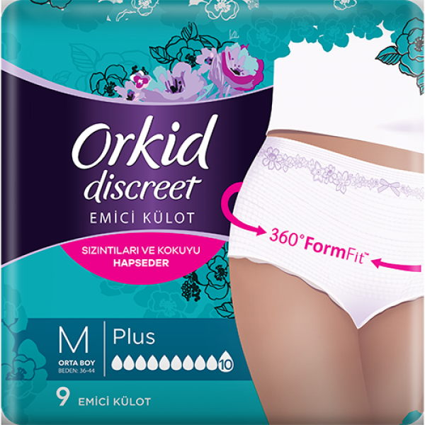 Orkid Discreet Medium Emici Külot 9 Adet