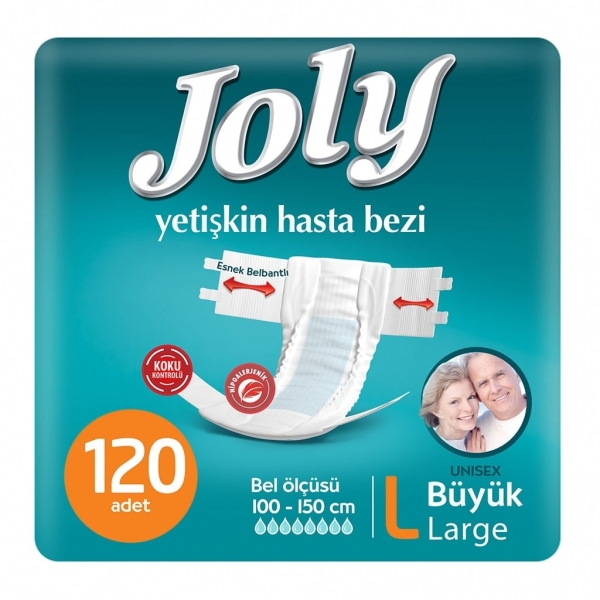 Joly Large Belbantlı Yetişkin Bezi 120 Adet