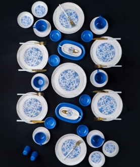 Acar Blue Blanc 35 Parça Kahvaltı Takımı