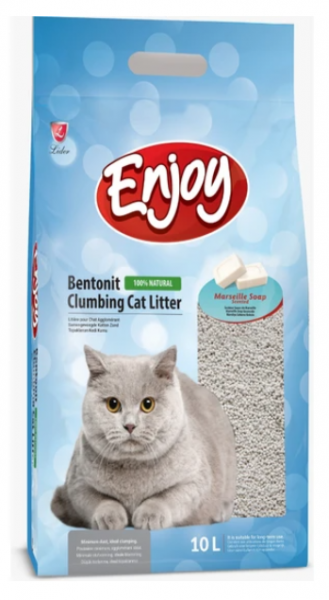 Enjoy Bentonit Marsilya Sabun 10 lt Kedi Kumu