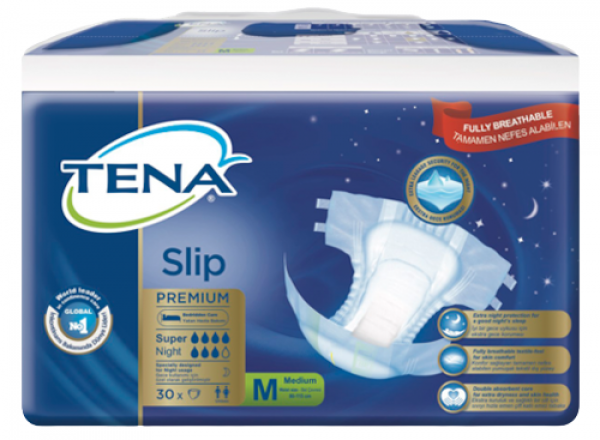 Tena Slip Premium Super Night Large Belbantlı Yetişkin Bezi 30 Adet