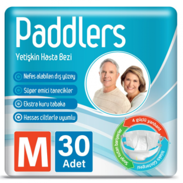 Paddlers Medium Belbantlı Yetişkin Bezi 30 Adet