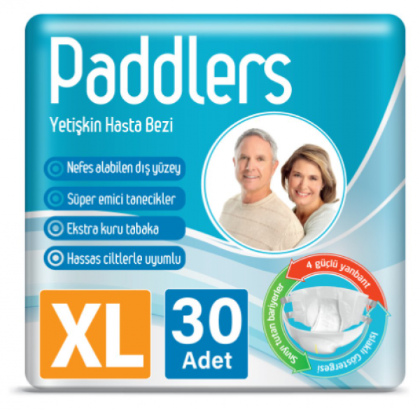 Paddlers XLarge Belbantlı Yetişkin Bezi 30 Adet