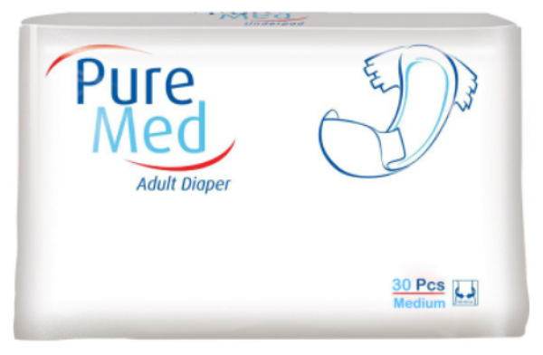 PureMed Medium Belbantlı Yetişkin Bezi 30 Adet