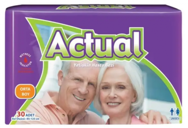Actual Medium Belbantlı Yetişkin Bezi 30 Adet