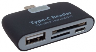 Powermaster USB 3.1 Type-C to USB-A SD TF Dönüştürücü