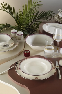 Kütahya Porselen Bone Kalipso 114392 60 Parça Yemek Takımı