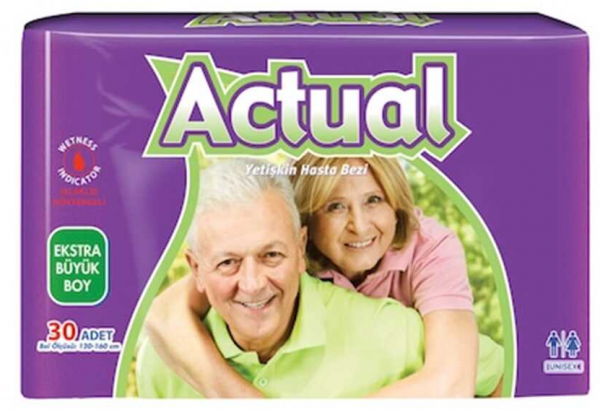 Actual XLarge Belbantlı Yetişkin Bezi 30 Adet