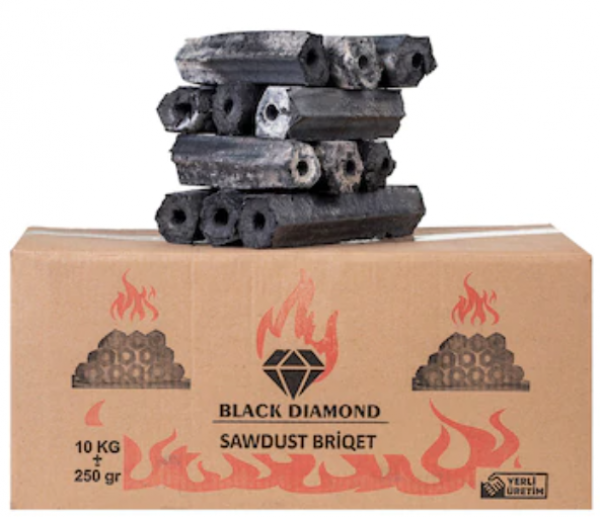 Black Diamond Press Briket Taş Fırın Mangal Kömürü 10 kg