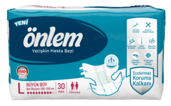 Önlem Large Belbantlı Yetişkin Bezi 30 Adet