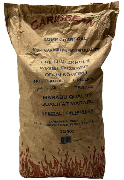 Caribbean Marabu Doğal Mangal Kömürü 15 kg