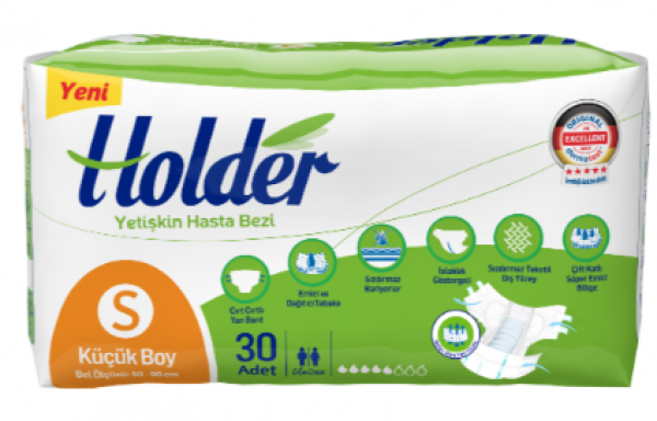 Holder Small Belbantlı Yetişkin Bezi 30 Adet