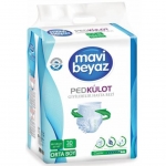 Mavi Beyaz Medium Emici Külot 30 Adet resim
