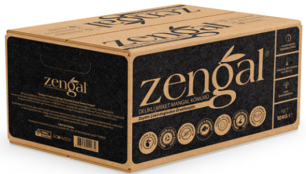 Zengal Delikli Briket Mangal Kömürü 10 kg