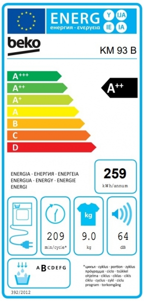 Beko KM 93 B Isı Pompalı Kurutma Makinesi