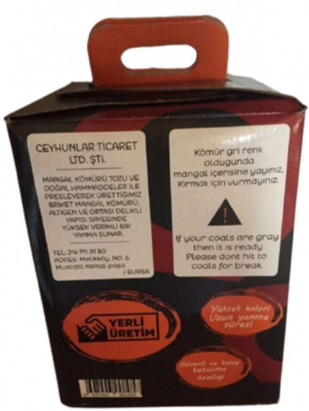 Ceyhunlar Fitilli Kafes Mangal Kömürü 2 kg