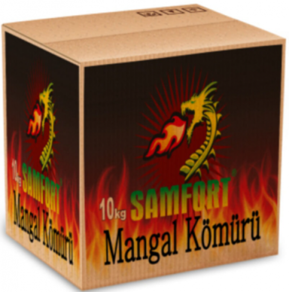 Samfort Mangal Kömürü Doğal Naturel Tozsuz 10 kg