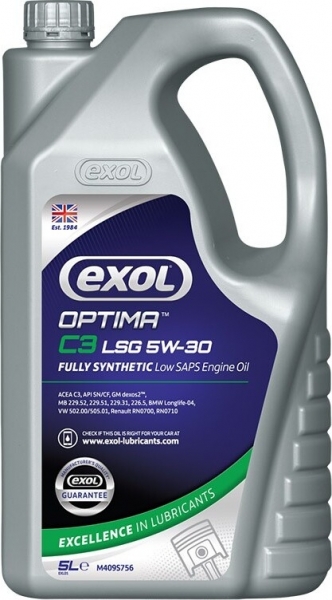 Exol Optima C3 LSG 5W-30 Motor Yağı (5 litre)