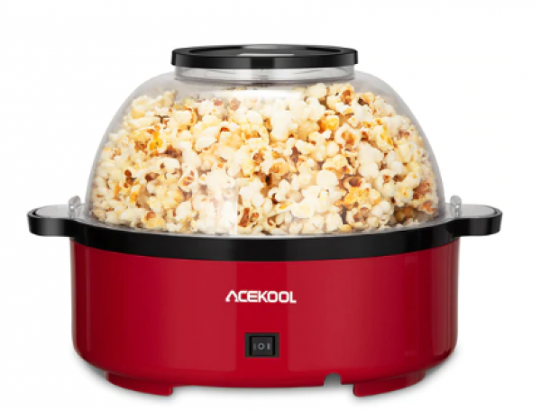 Acekool Popcorn Maker PA3 Mısır Patlatma (Kırmızı)