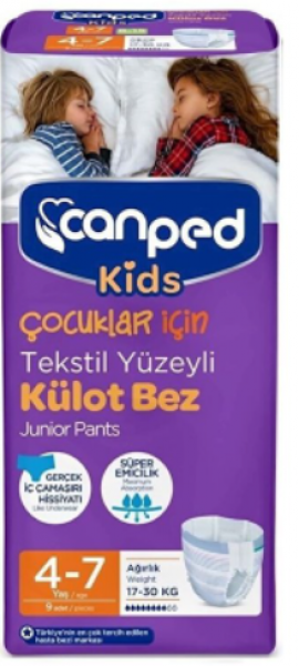 Canped Kids 4-7 Emici Külot 9 Adet