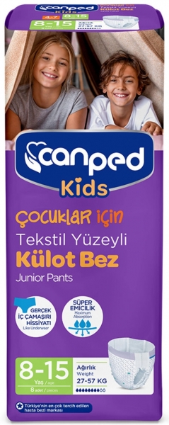 Canped Kids 8-15 Emici Külot 8 Adet
