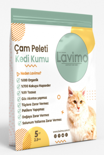 lavimo Lavimo Organik Çam Pelet 5 lt Kedi Kumu (5 lt)