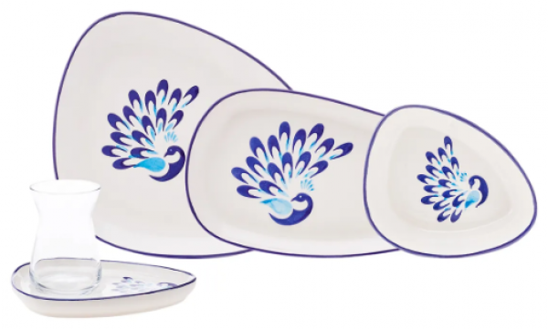 Karaca Peacock 24 Parça Kahvaltı Takımı