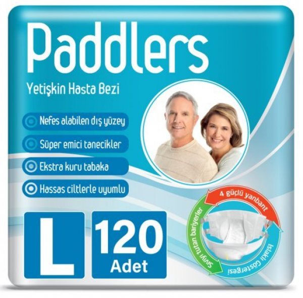 Paddlers Large Belbantlı Yetişkin Bezi 120 Adet