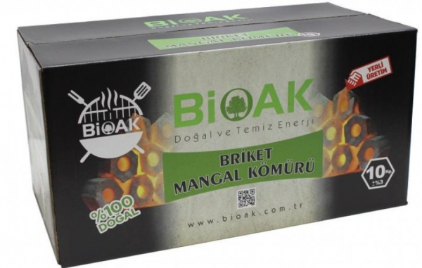 Bioak Briket Mangal Kömürü 10 kg