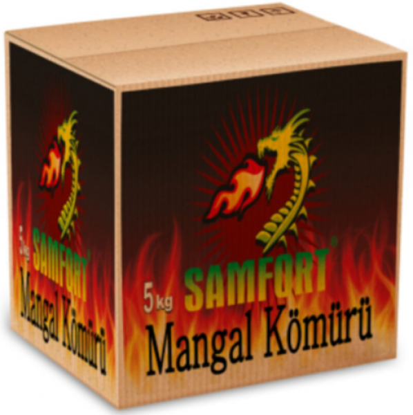 Samfort Mangal Kömürü Doğal Naturel Tozsuz 5 kg
