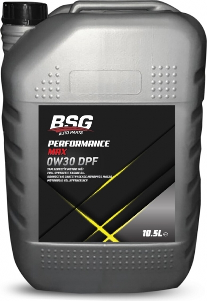 BSG Performance Max 0W-30 DPF Motor Yağı (10.5 litre)