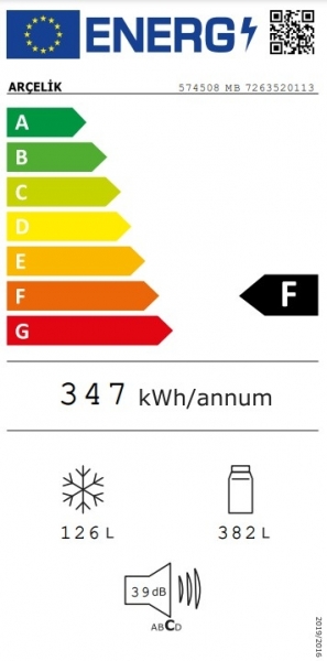Arçelik 574508 MB Buzdolabı