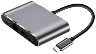 Wozlo Type-C to USB 3.0 HDMI Ethernet Type-C Dönüştürücü