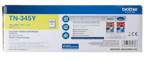 Brother TN-345-Y Toner (Sarı)