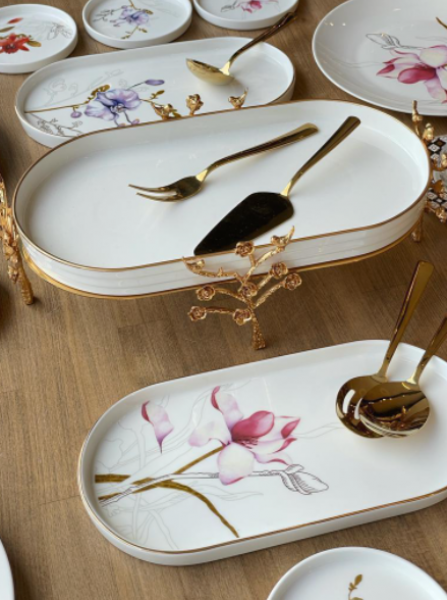 Rossev Royal Flowers 42 Parça Kahvaltı Takımı